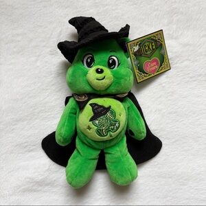 Care Bears X Wicked Fun Size Plush - Good Luck Bear as Elphaba Brand New W/tags